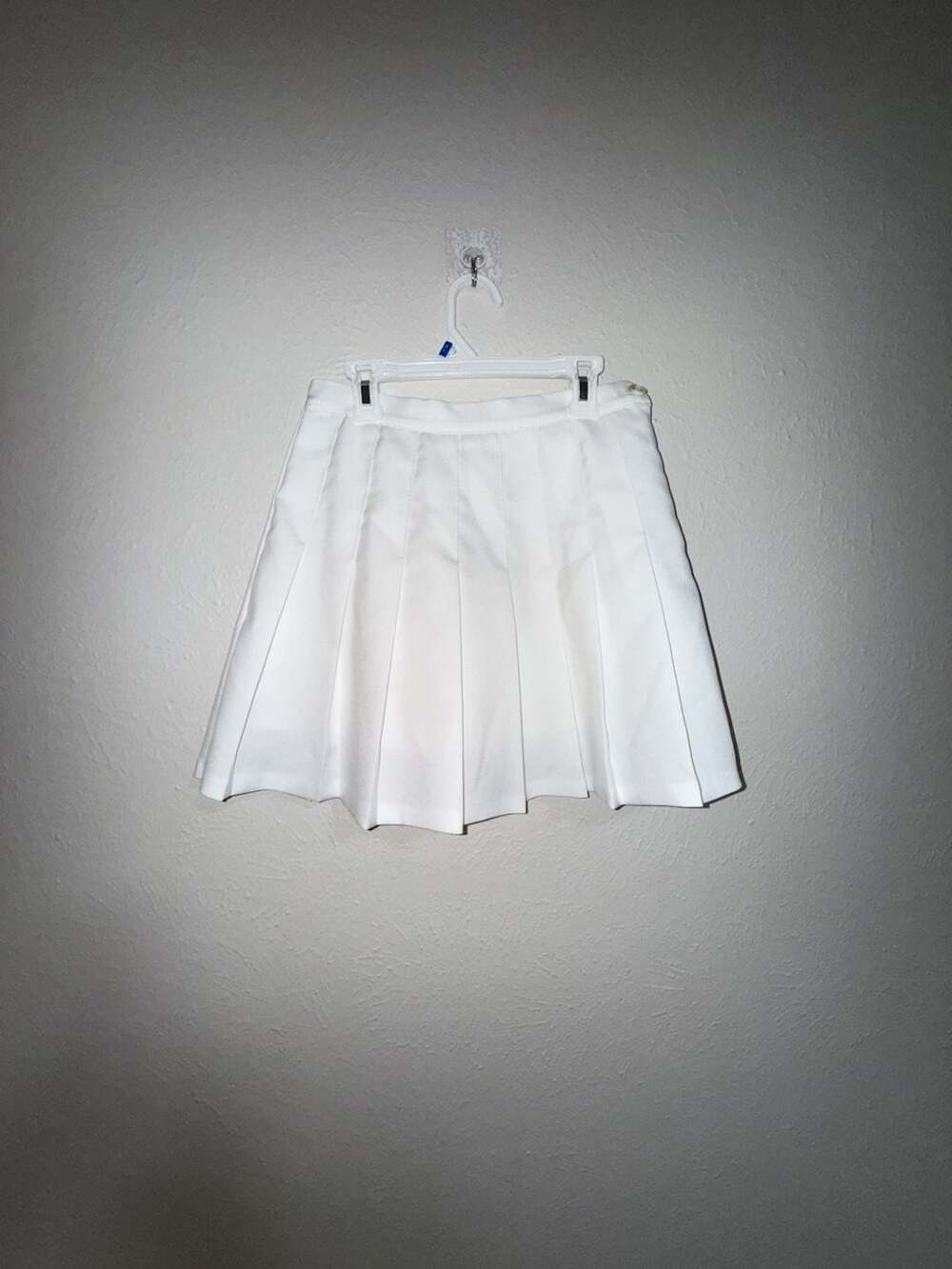 JoyShop Pleated Mini Skirt White